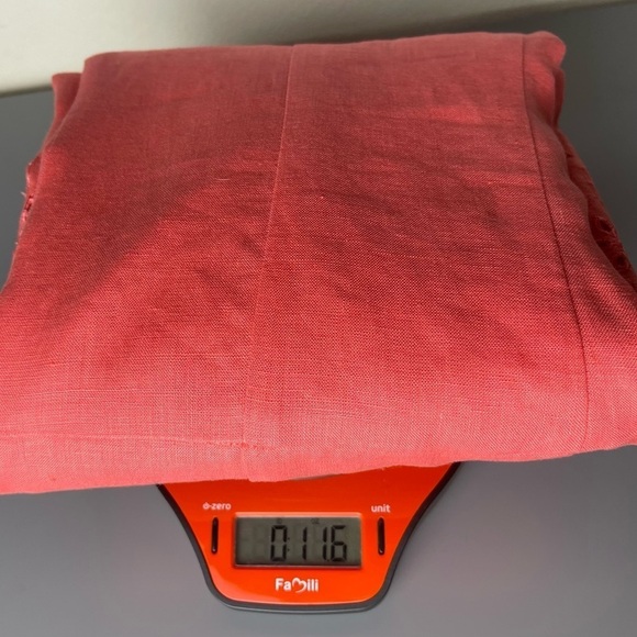 Nikki Valentine 100% Irish Linen Sleeveless A-Line Dress Size 6 Coral - Picture 13 of 13